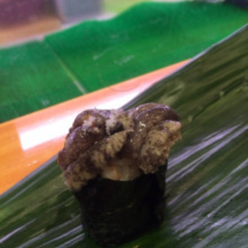 アワビの握り(ひょうたん寿司)