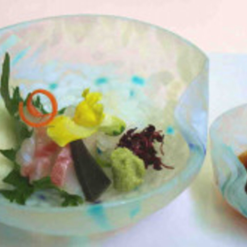 鱧とモンゴウイカのお造り(ひろや )