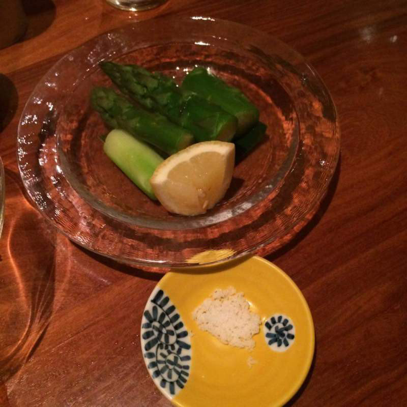 太アスパラガス塩ゆで(びんびや)