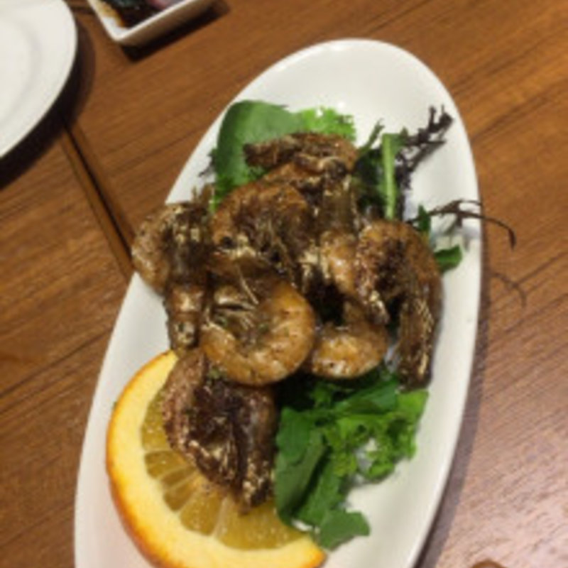 有頭海老の素揚げ(フィッシュマーケット丸秀)