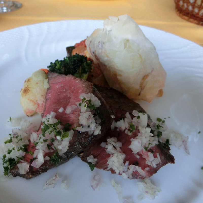 ランチコース（メイン・牛肉バベットステーキ）(ブション・プロヴァンサル Chez AZUMA)