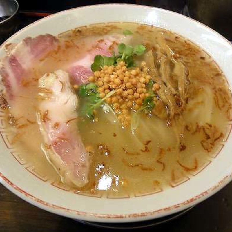 中崎壱丁 塩らーめん 肉ソバ(フスマにかけろ 中崎壱丁 （麩）)