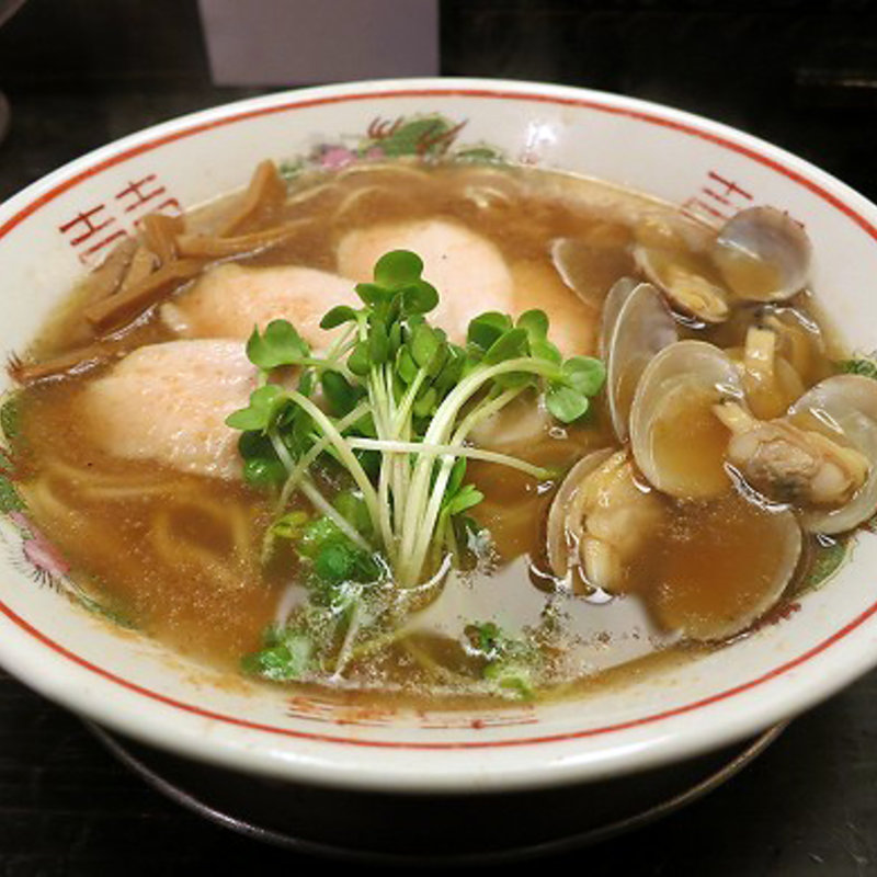 貝汁柚香らーめん 肉ソバ(フスマにかけろ 中崎壱丁 （麩）)