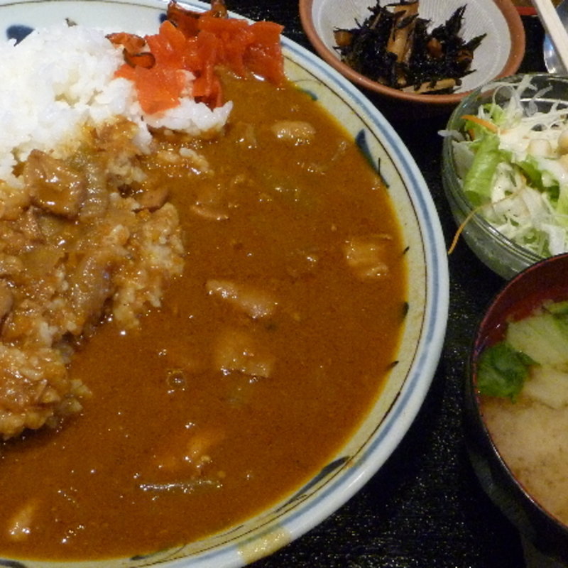 チキンカレー定食大盛り(べじたぶる TORI TON)