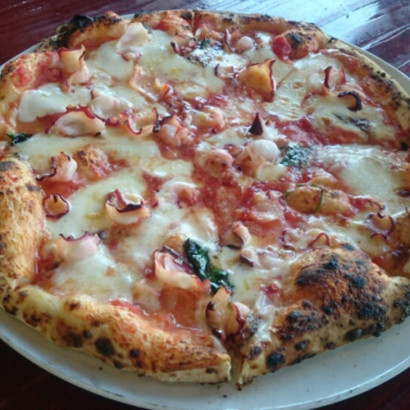 タコのピッツァ(ペスカトーレ （PESCATORI）)