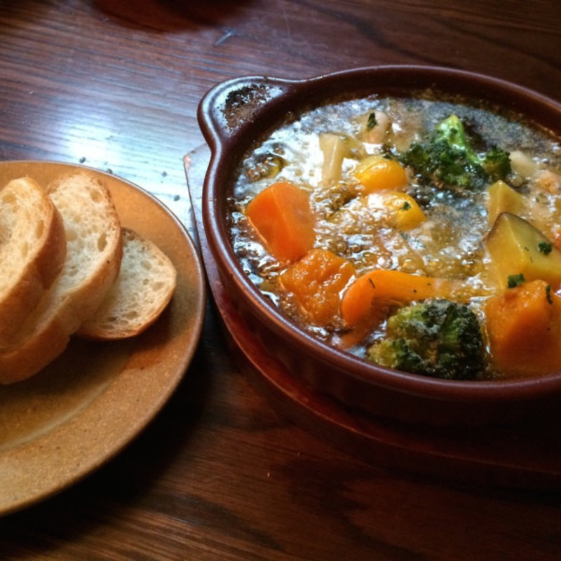 海老と野菜のアヒージョ(ペニーレイン つくば店 )