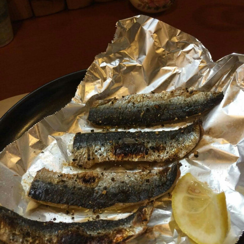 鰯の黒胡椒焼き(ほそかわ)