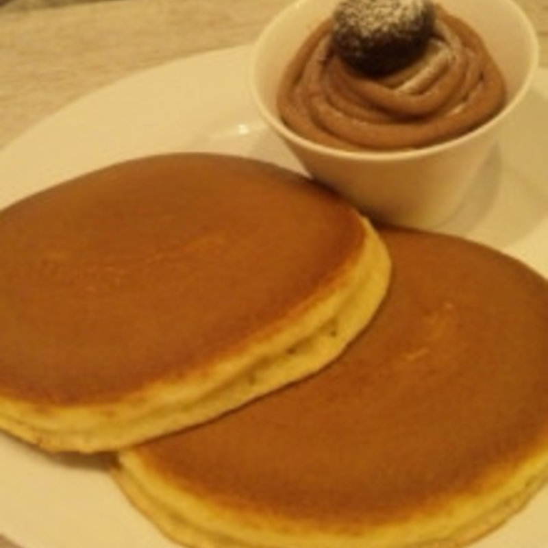 マロンクリームホットケーキ(フルフル 梅ヶ丘)