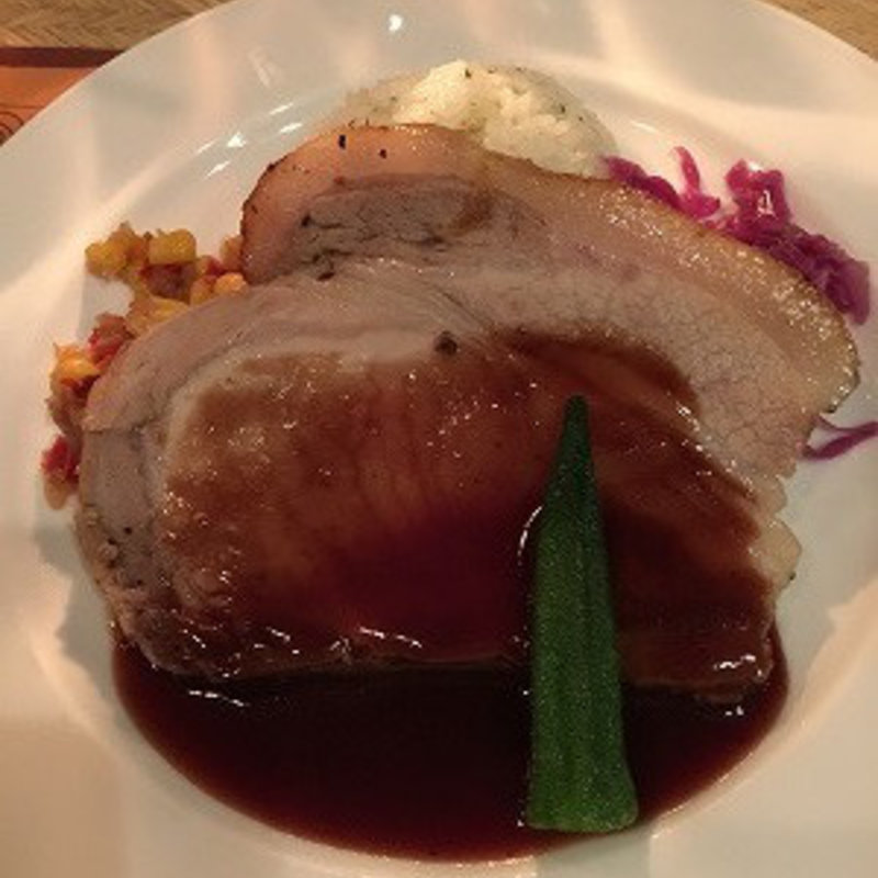 ランチショー　ポークステーキ(S.S.コロンビア・ダイニングルーム)