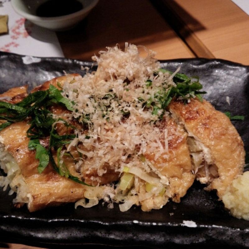 油揚げのネギたっぷり(ぼんや )