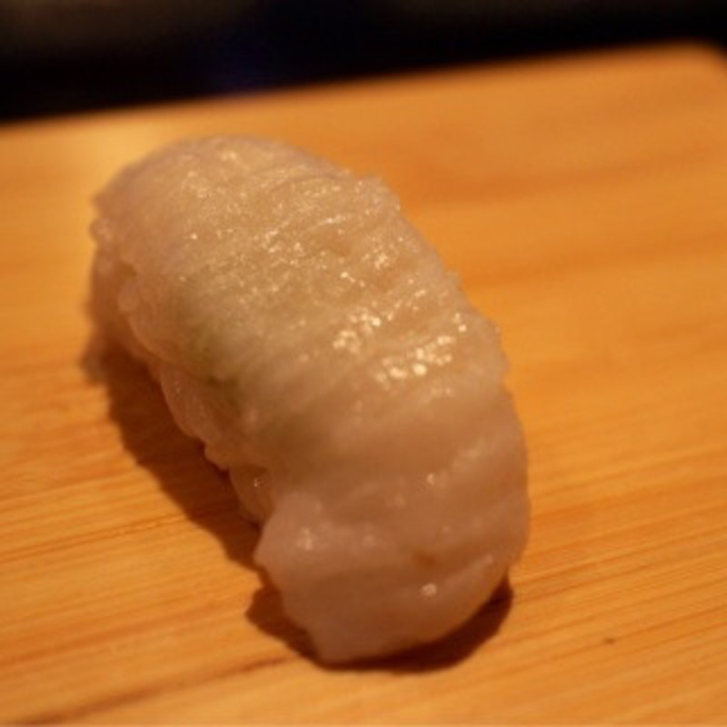 カレイのエンガワ(立喰い鮨 まぐろ人 御徒町出張所)