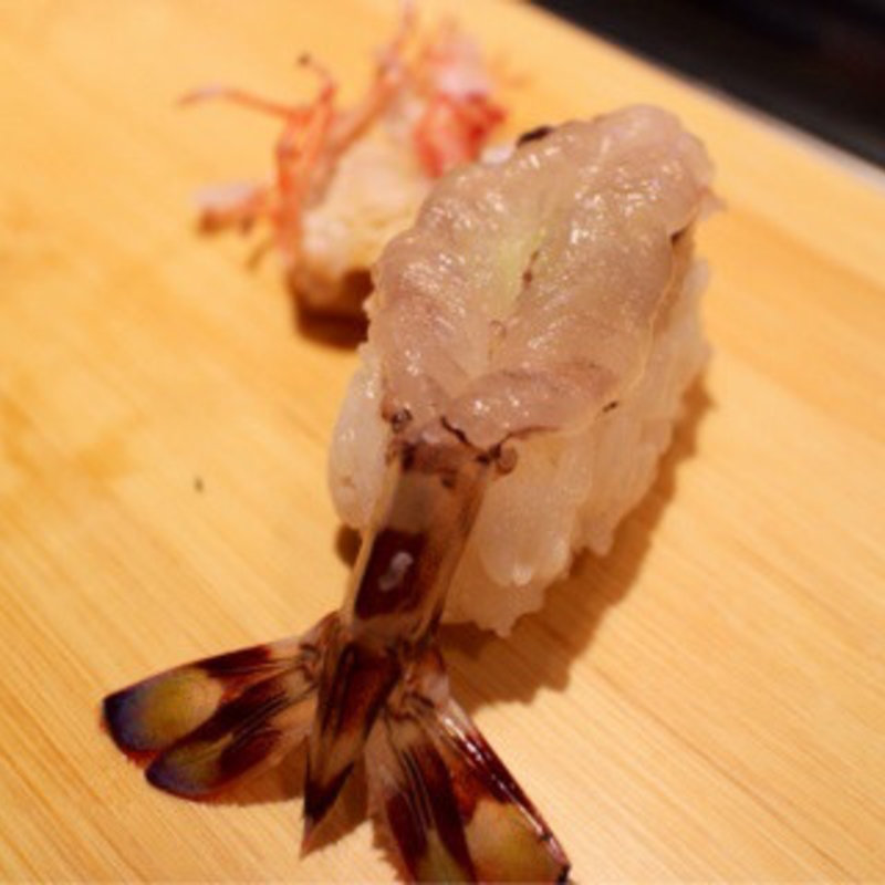 車海老(立喰い鮨 まぐろ人 御徒町出張所)