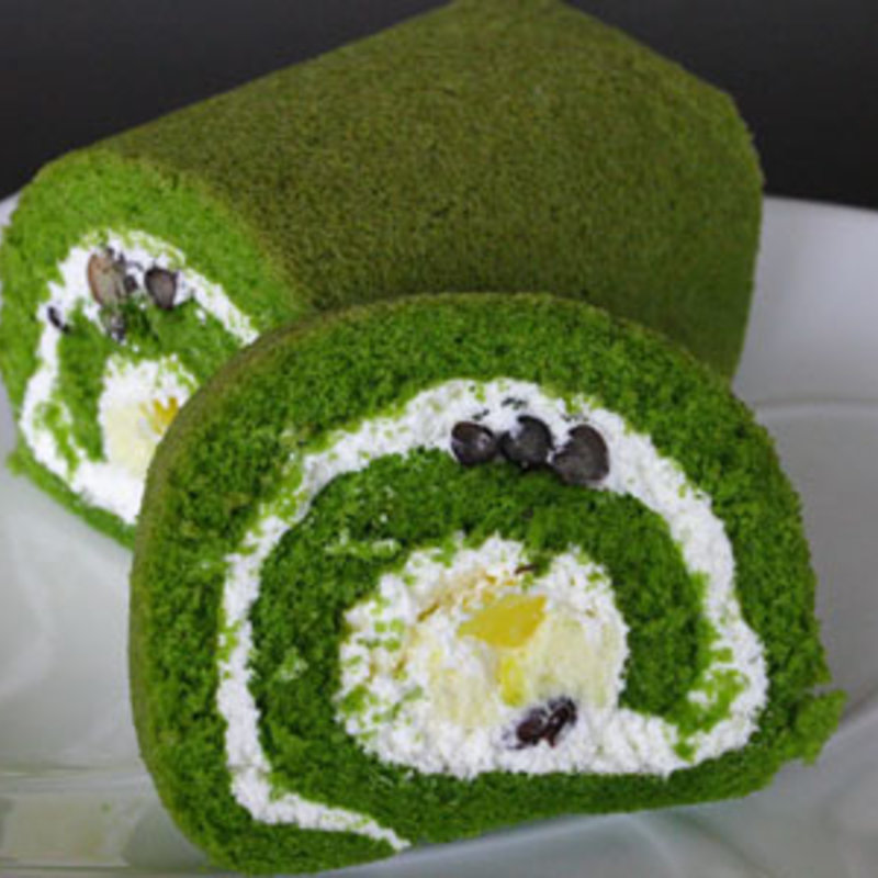 抹茶のロールケーキ(まざあぐうす )