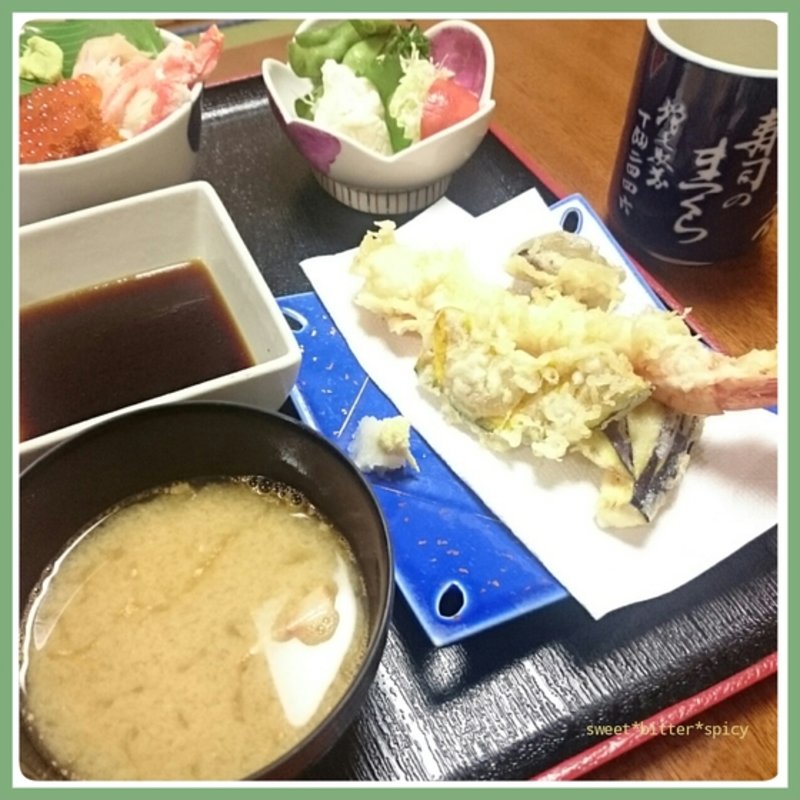 天ぷらセット(まつくら寿司)