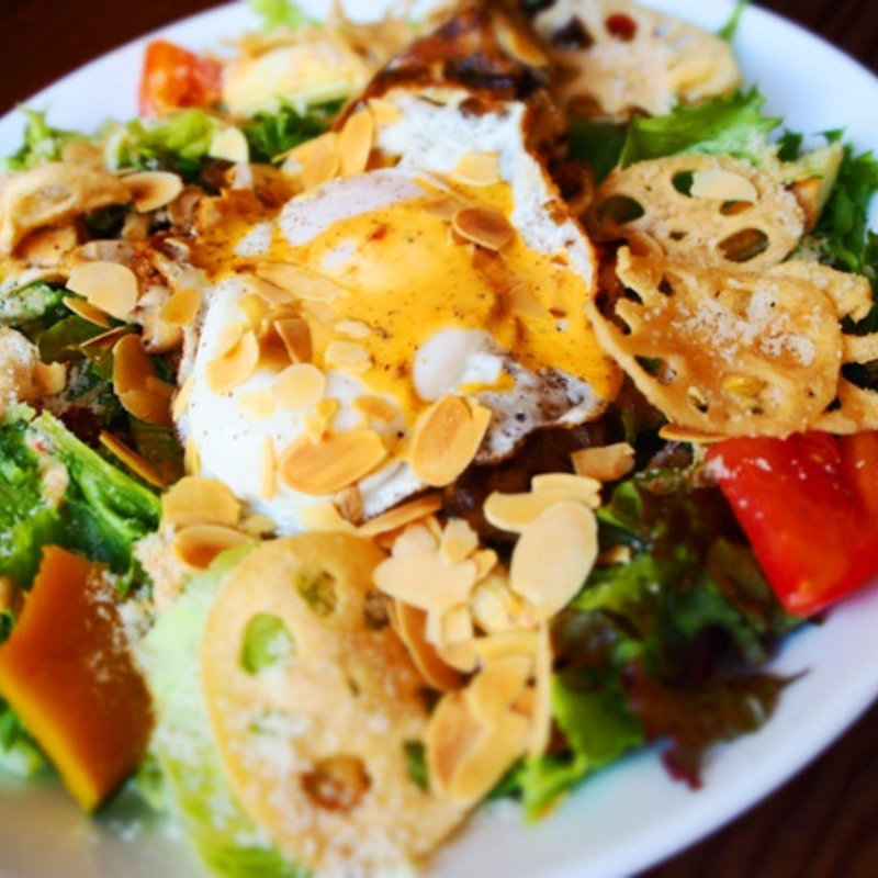 グリルチキンとフライドエッグのコブサラダ(マディソン ニューヨーク キッチン)