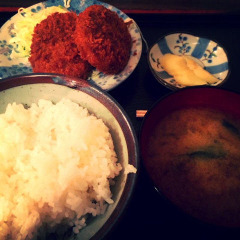 日替り定食　コロッケサラダ(まるけん食堂)