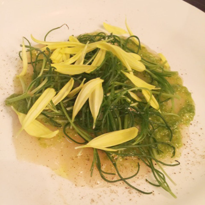 鮮魚のカルパッチョ(ほたて)(マルゴ ファイブ （MARUGO V）)