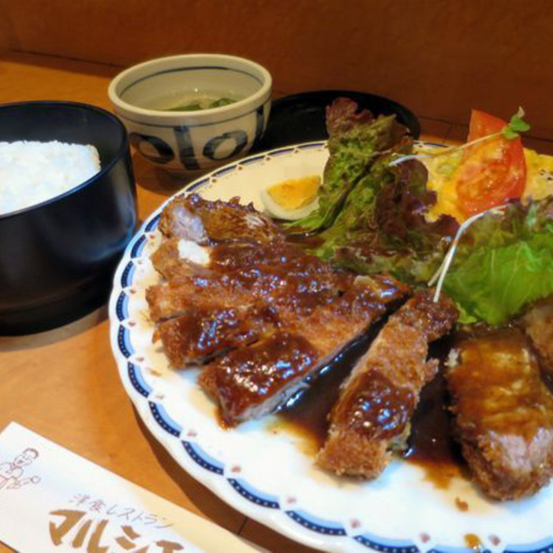 とんかつ定食(洋食レストラン マルシェ)