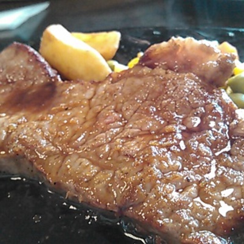 ガーリック味のステーキランチ(マルシゲ )