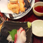 天ぷら定食(まるは食堂 チカマチラウンジ店)