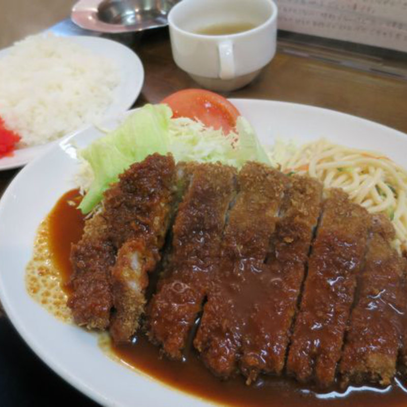 Wトンカツ定食(洋食 マルヤ)