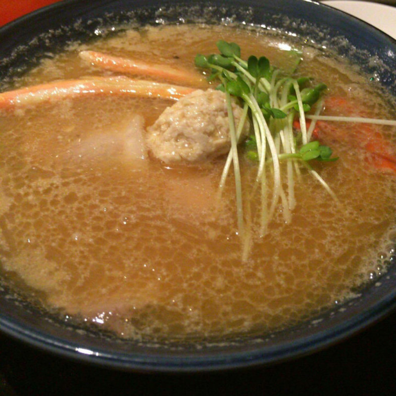 ズワイとワタリの蟹のつけ麺(みつか坊主 醸 （カモシ）)