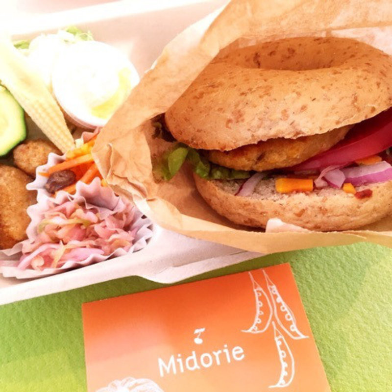 ひよこ豆のバーグサンド(ミドリエカフェ （Midorie Cafe）)