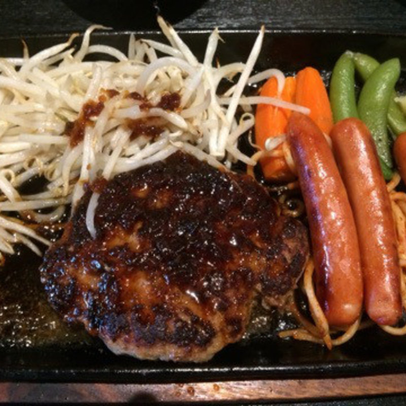 ハンバーグランチ定食+チョリソー(みなみグリル )