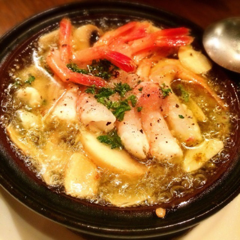 甘海老のアヒージョ(スペインレストラン ミネバル 渋谷)