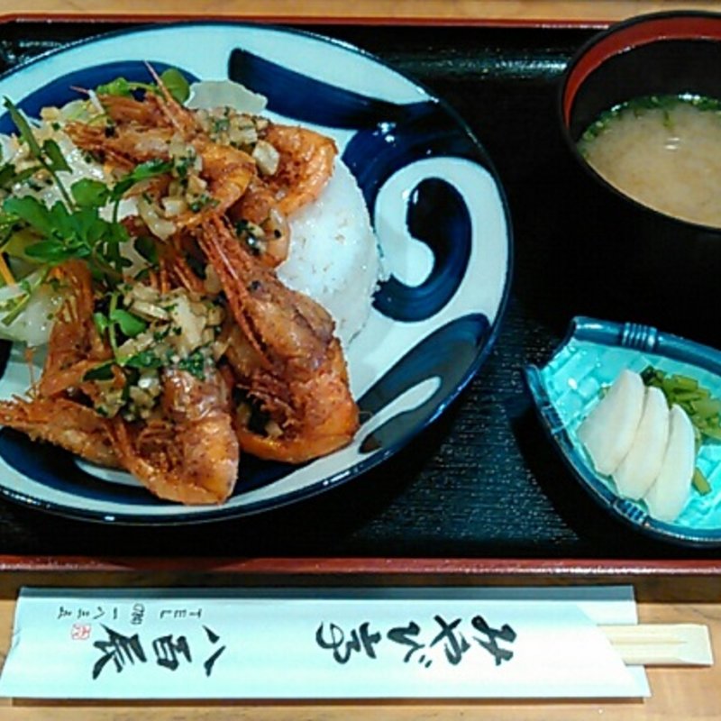 甘エビのから揚げ丼(みやび亭 八百辰 )