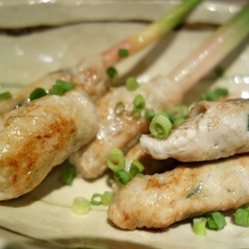 やなか生姜と茗荷(みょうが)の肉巻(みゆき乃)
