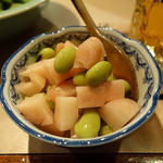 枝豆と新生姜