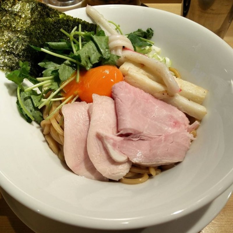 濃厚卵のまぜSOBA (むぎとオリーブ マーチエキュート神田万世橋店)
