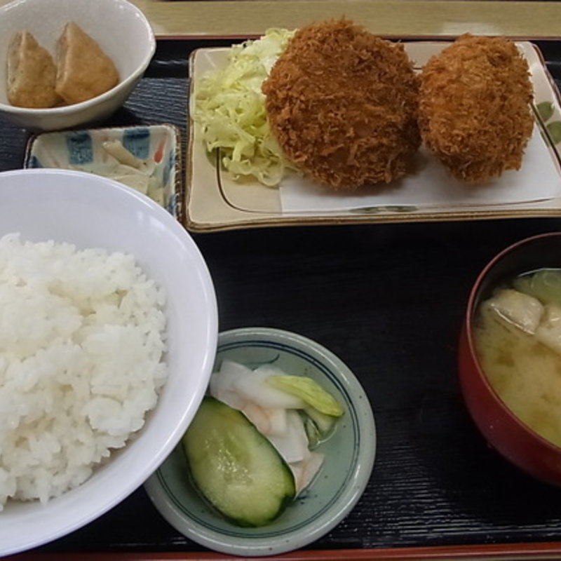 大湊海軍コロッケ定食(むつドライブイン )