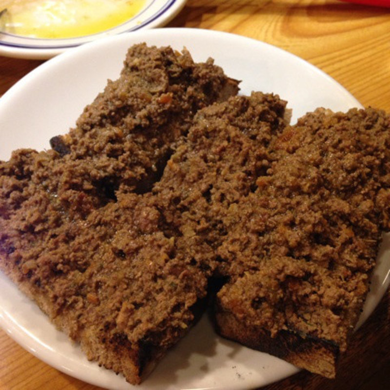 レバーのクロスティーニ(メゼババ )