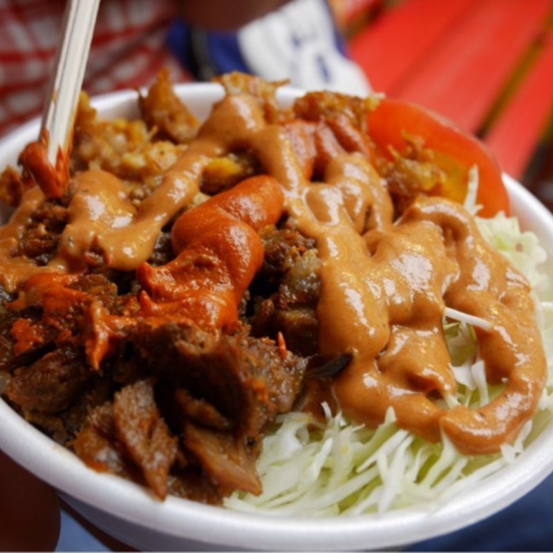 山崎ケバブ丼(モーゼスさんのケバブ)