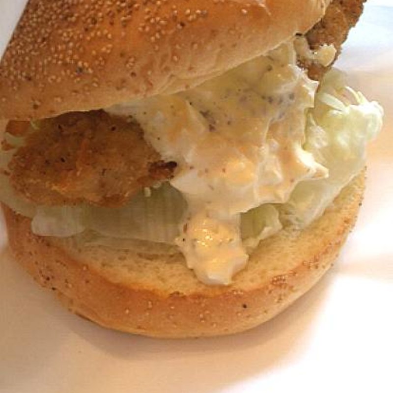 タルタルフィッシュバーガーセット(モカジャバカフェ パークサイド)