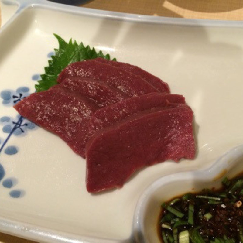 ハツ刺し(大衆おっさんパラダイス モツの朝立ち)