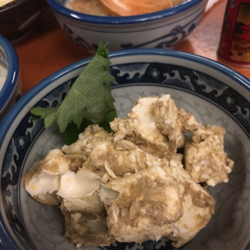 カニ味噌クリームチーズ(もつ千 赤坂本店)