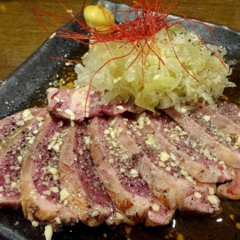 ハツのタタキ(もつ専門店 彩)