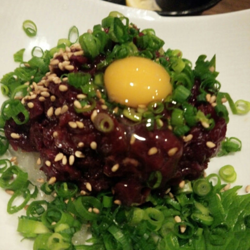 馬ユッケ(博多もつ鍋 おおやま 博多デイトス店)