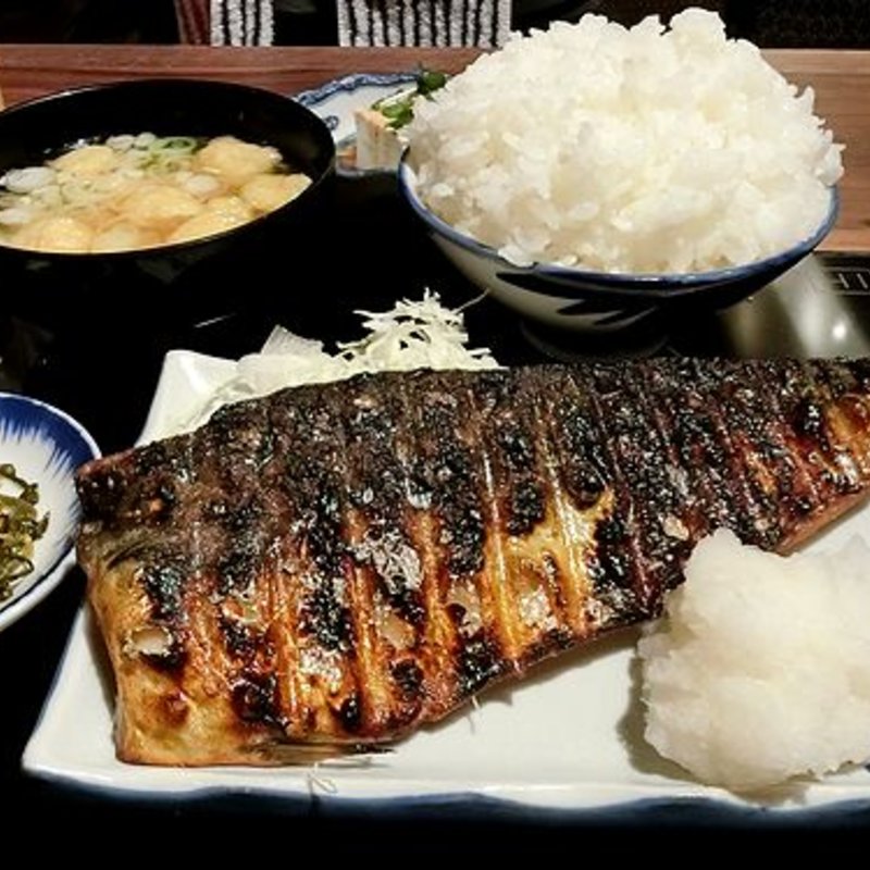 博多名物 焼さば定食(もつ鍋一慶 JRJP博多ビル店 )