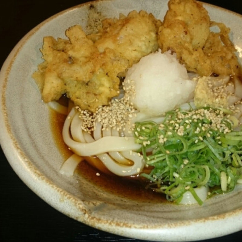 とり天冷ぶっかけ(もつ鍋 暖家(だんや))