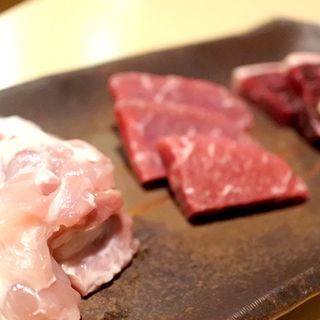 岡山産お肉の食べ比べ(ももたろうの屋台 )