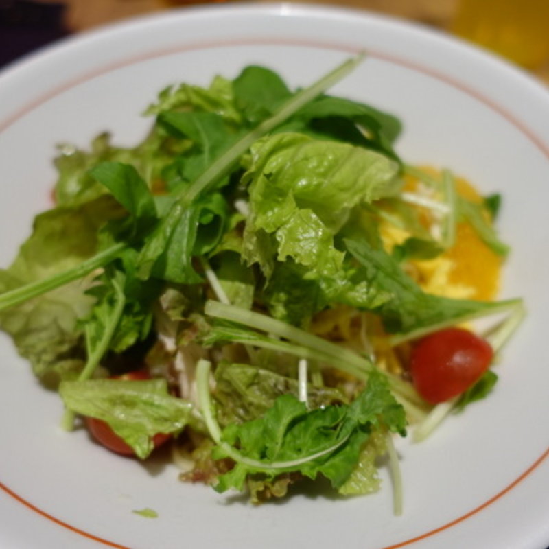 オレンジとルッコラの冷やし中華(もりずみキッチン)