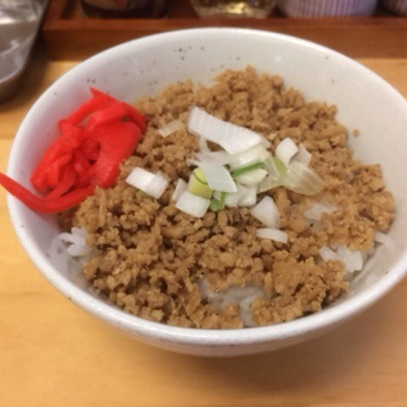 鶏そぼろごはん(もりの中華そば)