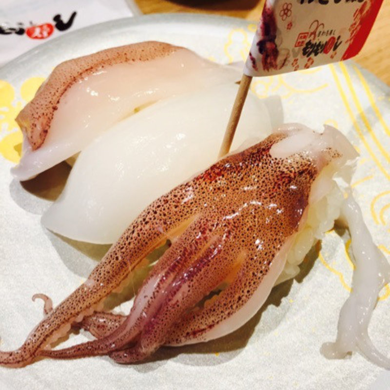 赤イカ三点盛り(もりもり寿し 藤江店 )