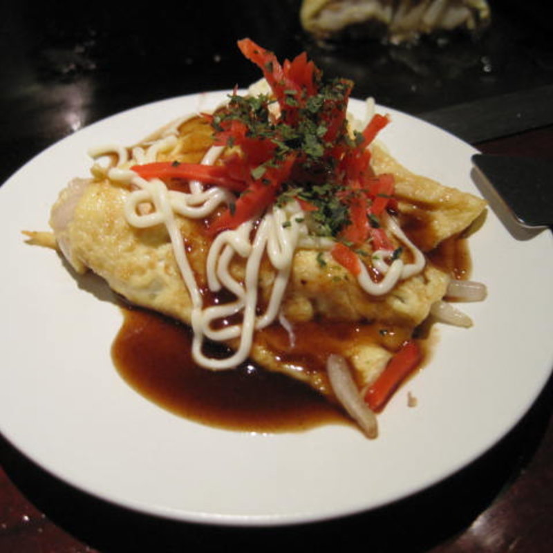 とんぺい焼き(もんじゃ 三つ星 柏本店)