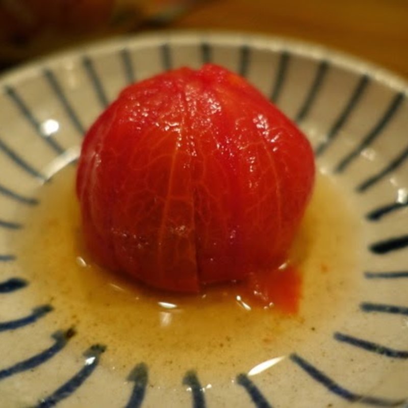 フルーツトマトの煮浸し(まさ吉)