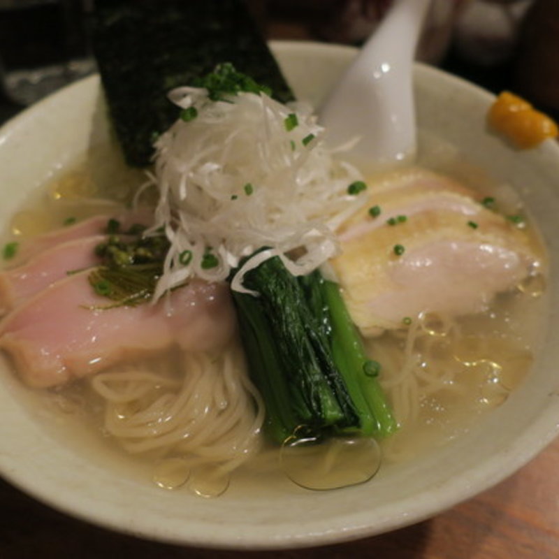 冷し比内地鶏そば(まさ吉)